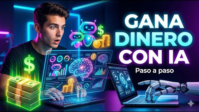 CĂłmo ganar dinero con IA sin saber nada (guĂa 2026)