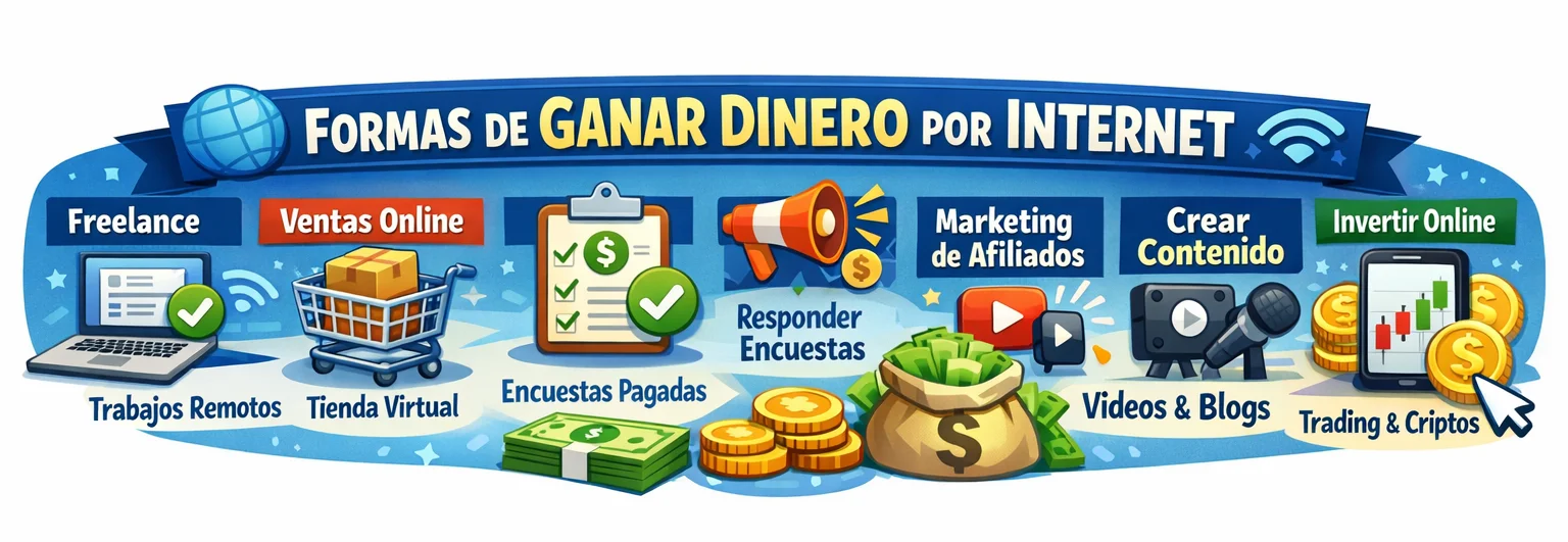 10 Formas reales de ganar dinero online sin invertir nada (2026)